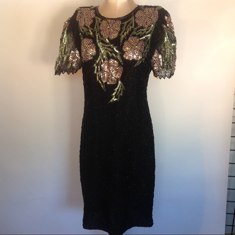 Vintage sequin and beaded party dress
